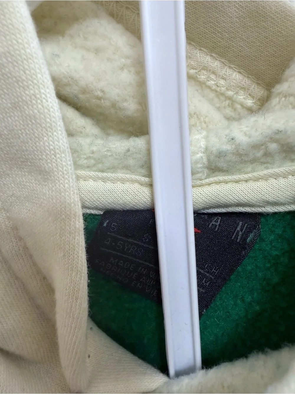Jordan Green Hoodie and Sweatpants Set with Blue Sleeves, Size 5